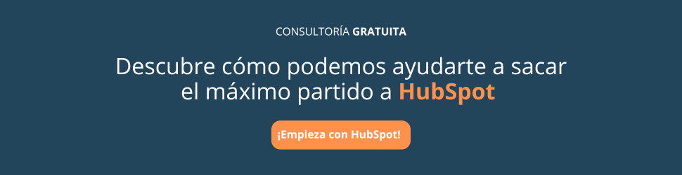Banner que informa de una posible consultoría HubSpot gratuita