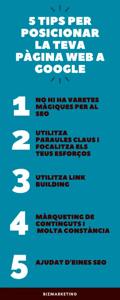 5 tips per posicionar la teva pàgina web.