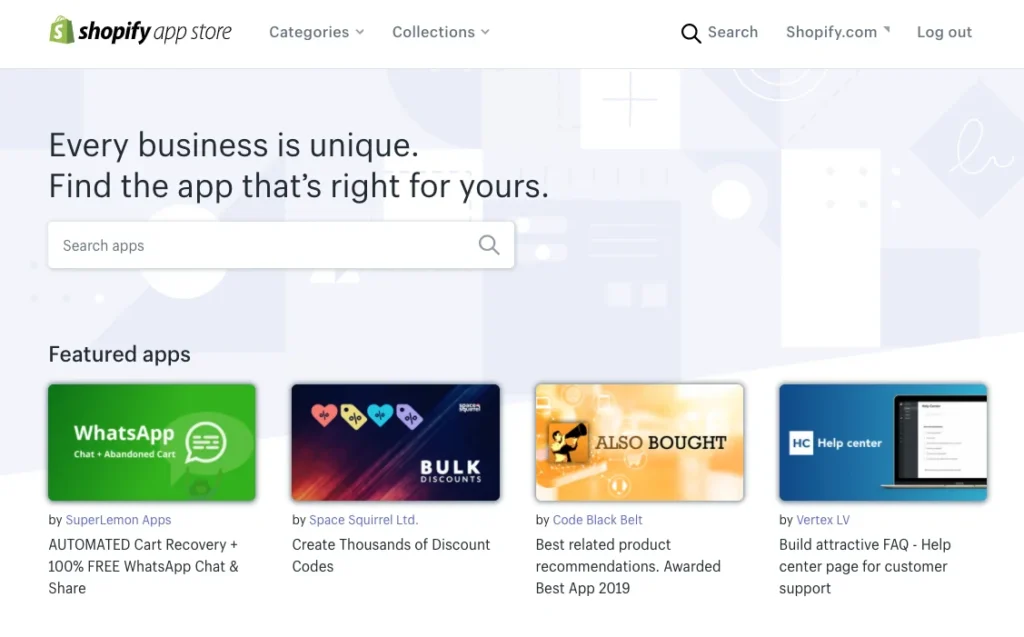 Botiga app Shopify